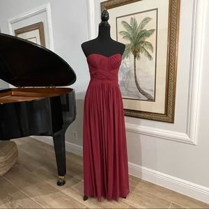 Burgundy Evening Gown